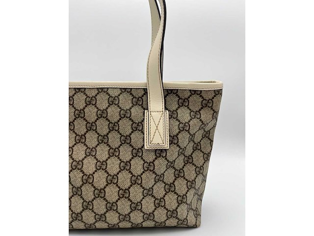 Gucci - gg supreme tote bag - handtas - op echtheid geconroleerd - designer - afbeelding 7 van  10
