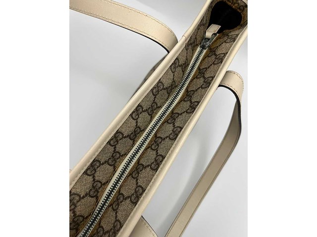 Gucci - gg supreme tote bag - handtas - op echtheid geconroleerd - designer - afbeelding 9 van  10
