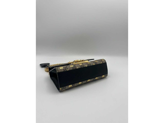 Gucci - padlock shoulder bag with beespadlock shoulder bag with bees - handtas - op echtheid geconroleerd - designer - afbeelding 5 van  15