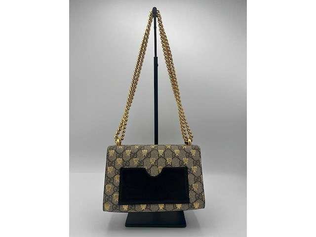 Gucci - padlock shoulder bag with beespadlock shoulder bag with bees - handtas - op echtheid geconroleerd - designer - afbeelding 9 van  15