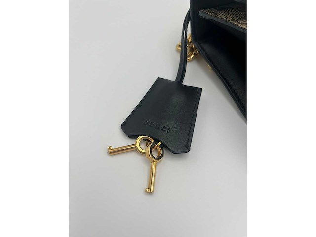 Gucci - padlock shoulder bag with beespadlock shoulder bag with bees - handtas - op echtheid geconroleerd - designer - afbeelding 11 van  15