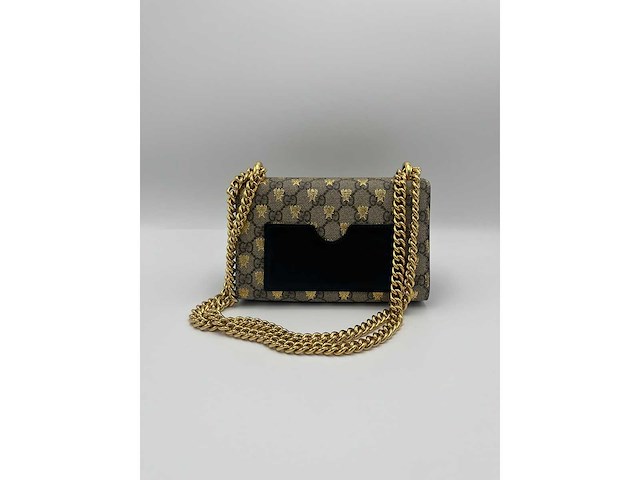 Gucci - padlock shoulder bag with beespadlock shoulder bag with bees - handtas - op echtheid geconroleerd - designer - afbeelding 15 van  15