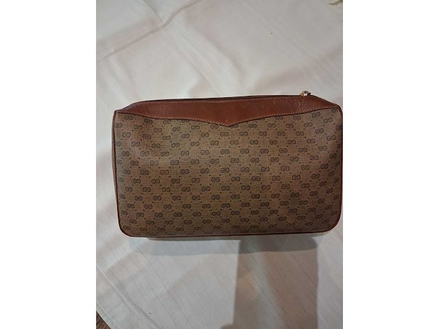 Gucci - pochette met monogram in leer - afbeelding 8 van  8
