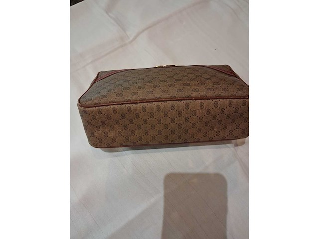 Gucci - pochette met monogram in leer - afbeelding 7 van  8
