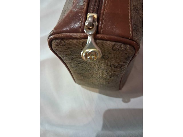 Gucci - pochette met monogram in leer - afbeelding 3 van  8