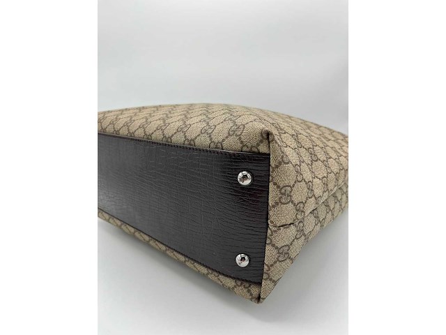 Gucci - supreme tote bag - handtas - op echtheid geconroleerd - designer - afbeelding 7 van  10