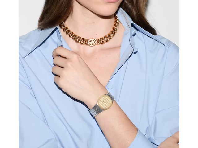 Gucci 25h watch met 18kt goldplating - 38mm - afbeelding 3 van  4