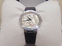 Gucci 3000sm massief 925 zilveren horloge met parelmoer wijzerplaat - afbeelding 1 van  9