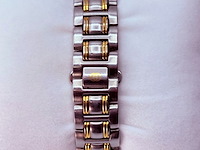 Gucci 9040m two tone herenhorloge met snowflake wijzerplaat - afbeelding 3 van  12