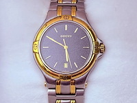 Gucci 9040m two tone herenhorloge met snowflake wijzerplaat - afbeelding 1 van  12