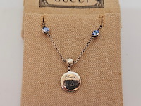 Gucci .925 zilveren ''blind for love'' armband met 5 blauwe zirkonia diamanten - afbeelding 4 van  7