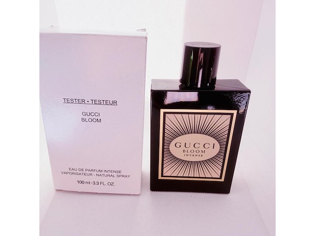 Gucci bloom intense 100ml eau de parfum - officiële tester - afbeelding 1 van  2
