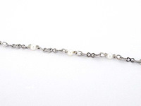 Gucci flora witgouden armband met diamanten en parels - afbeelding 10 van  11