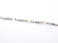 Gucci "flora" witgouden armband met diamanten en parels - afbeelding 8 van  10