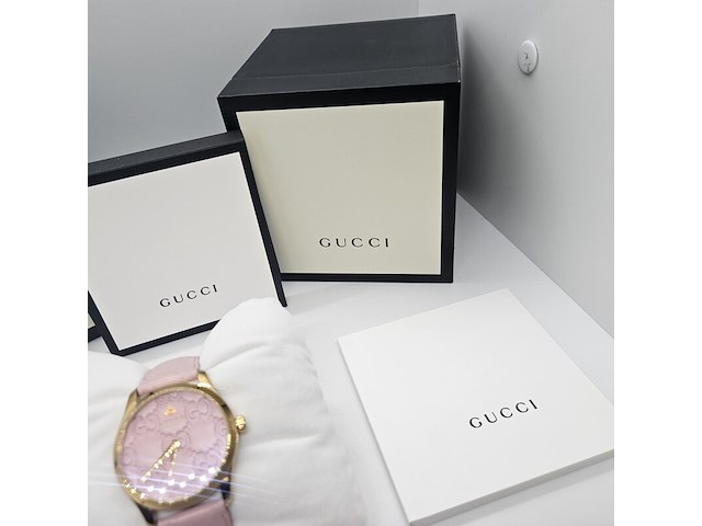 Gucci g-timeless horloge - originele full set - afbeelding 12 van  12
