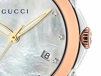 Gucci g-timeless met 12 diamanten en parelmoer - afbeelding 2 van  5