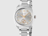 Gucci interlocking watch met 8 diamanten en pink goldplating