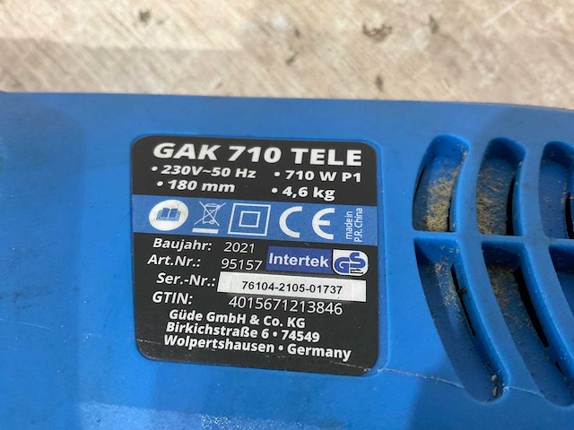 Gude - gak710 tele / grks1400 - verlengde kettingzaag en kantensnijder - afbeelding 6 van  10