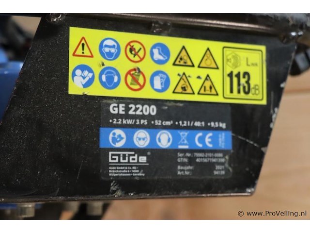 Güde ge benzine grondboor 2200 - afbeelding 7 van  9