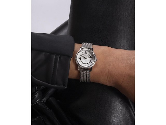 Guess dames horloge gw0534l1 staal quartz met zilverkleurig - afbeelding 3 van  4