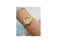 Guess gw0841l5 horloge met zirkonia goudkleurige roestvrijstalen band - afbeelding 3 van  4