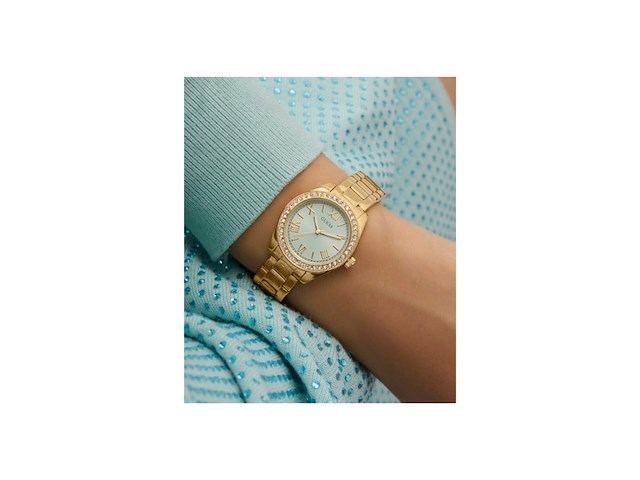 Guess gw0841l5 horloge met zirkonia goudkleurige roestvrijstalen band - afbeelding 4 van  4