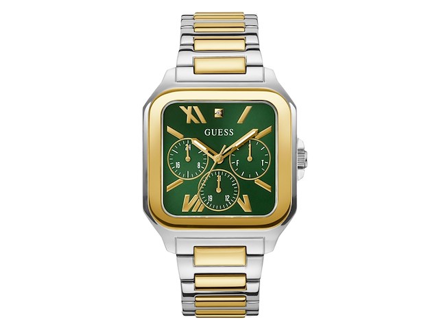 Guess heren 42mm horloge tweekleurige armband - afbeelding 1 van  3