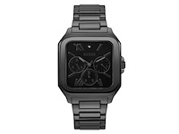 Guess heren horloge tweekleurige armband 42mm