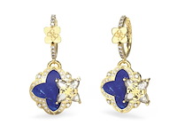 Guess jewellery jube05495jwygbltu oorbellen goudkleurig blauw - afbeelding 1 van  1