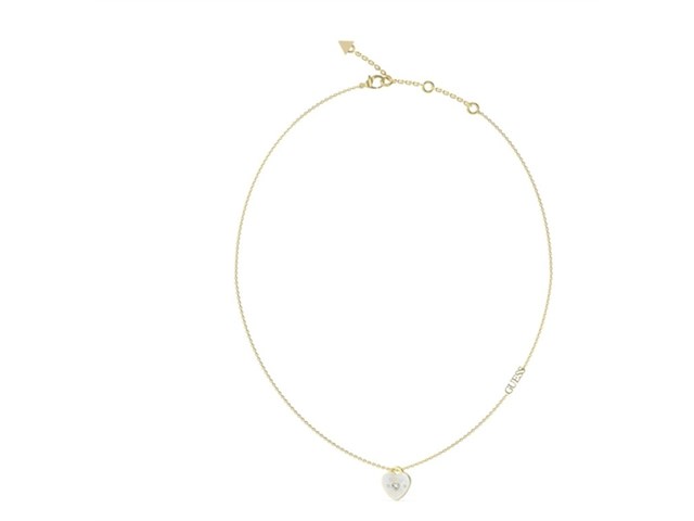 Guess jubn05052jwygwht u ketting goudkleurig wit - afbeelding 1 van  1