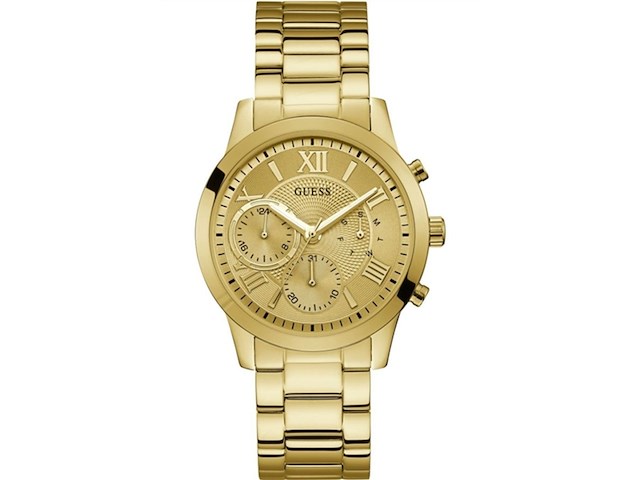 Guess womens multi dial horloge zonnemet roestvrij stalen band goud armband - afbeelding 2 van  3