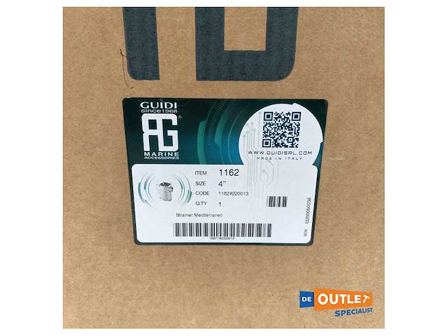 Guidi 1162 bronze sea water filter 4 inch - afbeelding 4 van  5