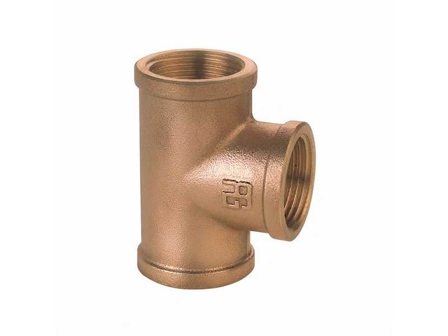 Guidi bronze t-stuk 3 inch - 0130b#200011 - afbeelding 2 van  4