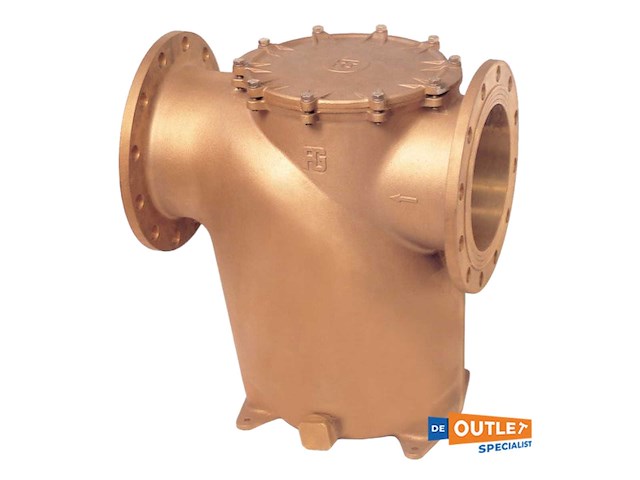 Guidi series 1281 bronze seawater filter diameter 125 mm-1281-dn125-pn6 - afbeelding 1 van  5