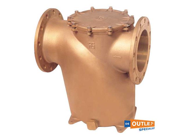 Guidi series 1281 bronze seawater filter diameter 125 mm-1281-dn125-pn6 - afbeelding 2 van  5