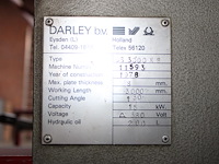 Guillotineschaar darley gs3000. bouwjaar 1978. werklengte 3 meter. - afbeelding 7 van  7