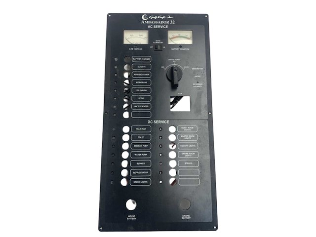 Gulf craft ambassador 32 ac | dc switch panel - afbeelding 1 van  3