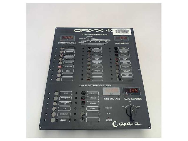 Gulf craft oryx 40 ac | dc distribution panel 12v | 230v-020-4600-0 - afbeelding 2 van  12