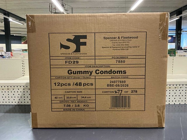 Gummy condooms snoepgoed (48x) - afbeelding 3 van  3