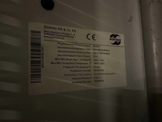 Guntner - 2012 - gvv 080.2a/4-n(j) - condensor (c) - afbeelding 3 van  8