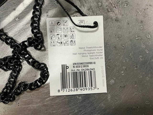 Gusta wand waxinelichthouder (68x) - afbeelding 6 van  9