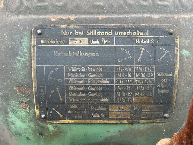 Gustav wagner metaalschaafmachine - afbeelding 10 van  10