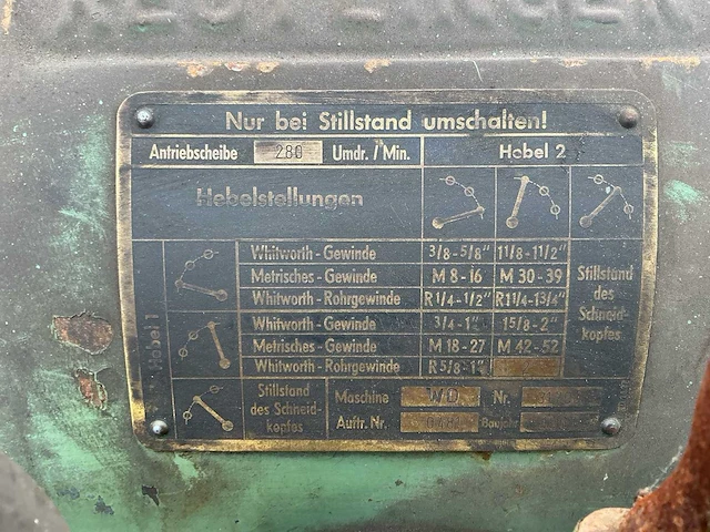Gustav wagner metaalschaafmachine/draaibank - afbeelding 10 van  10