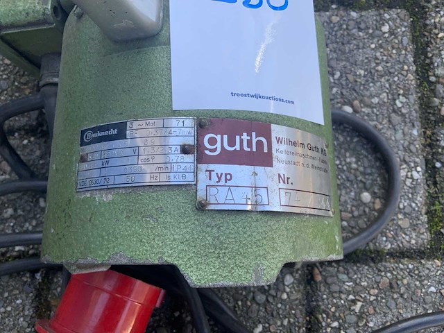 Guth ra 45 tankroerwerk inclusief rek - afbeelding 4 van  4