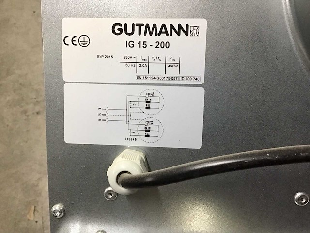Gutmann gebläse ig 15 afzuig motor - afbeelding 3 van  3