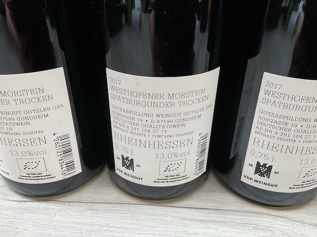 Gutzler morstein gg spatburgunder 2017 (3x) - afbeelding 3 van  3