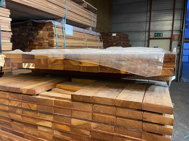 Guyana ipé - plank geschaafd - 1850x90x25mm (32x) - afbeelding 3 van  3