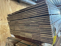 Guyana ipé buitenparket (kopse veer en groef) 950x145x21mm (152x) - afbeelding 3 van  3