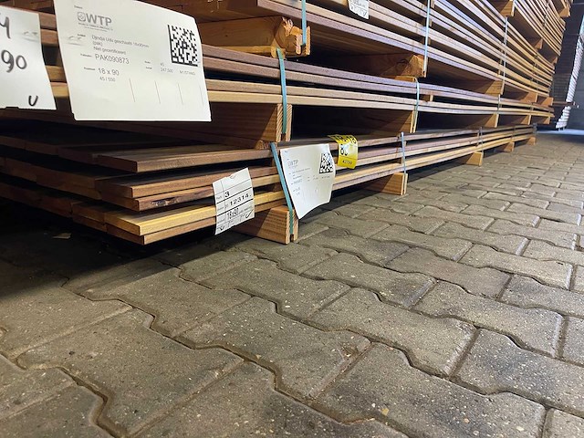 Guyana ipé country grade planken geschaafd 5000x90x18mm (55x) - afbeelding 3 van  3