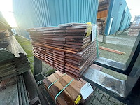 Guyana ipé kopse veer en groef (buitenparket) 650x145x21mm (111x) - afbeelding 2 van  3